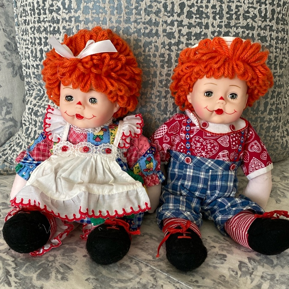 Madame Alexander storyland Raggedy Ann and Andy dolls